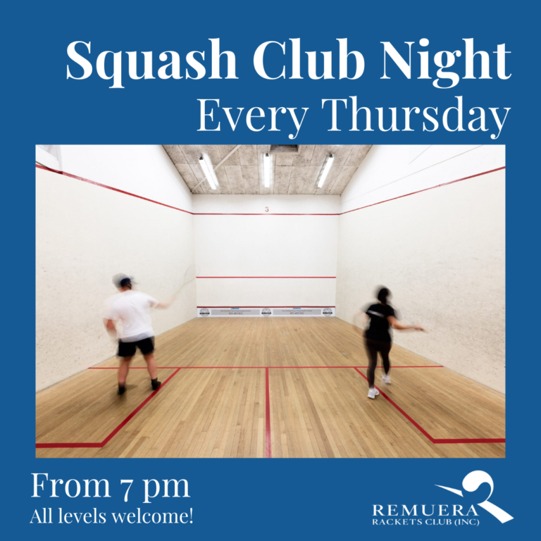 Squash Club Night Thursday