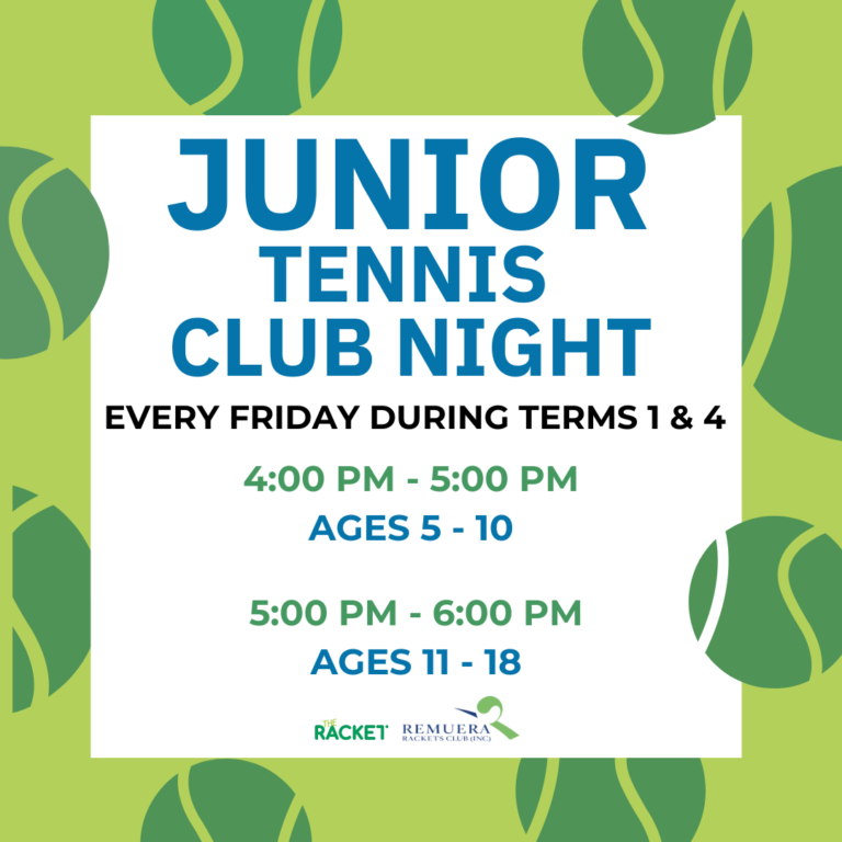 Junior Tennis Club Night